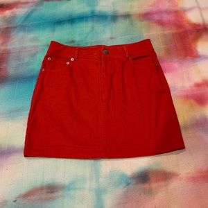 Forever 21 red mini skirt